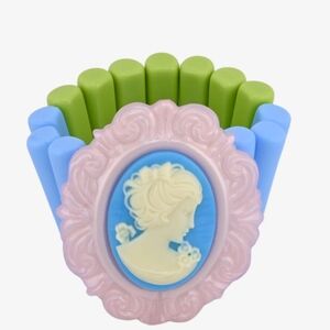 Tarina Tarantino Pink and Blue Cameo Bracelet
